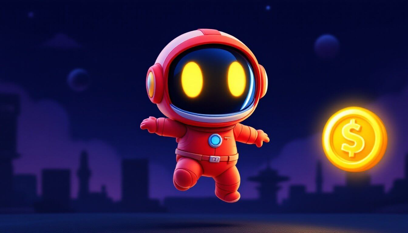 Astronaut jumping